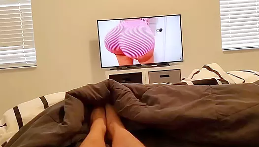 Hot POV Video - Sappy police officer with big booty fucks lucky guy in bed